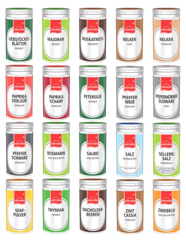 Basics Spice Shaker Spice Box (40-piece) buy online | Hartkorn Spices 🛒