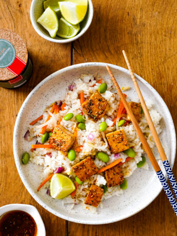 Reis mit Tofu