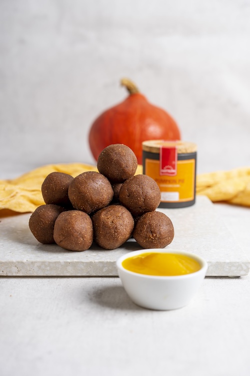 No Bake Pumpkin Spice Balls – Rezept mit Hartkorn Pumpkin Pie Gewürz