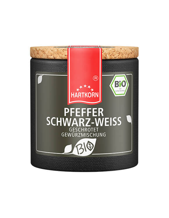 Bio Pfeffer schwarz-weiß geschrotet, Gewürzmischung