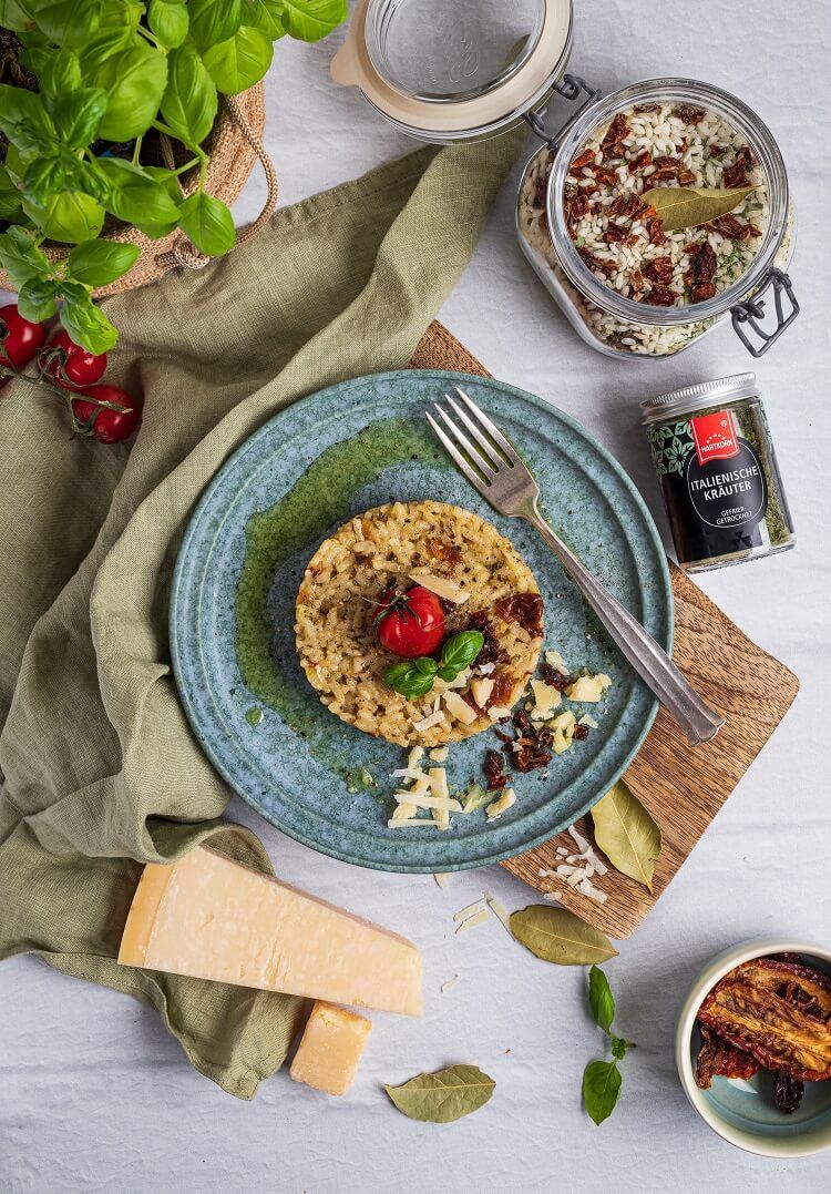 Italienische Kräuter gefriergetrocknet Gourmetgewürz im Glas