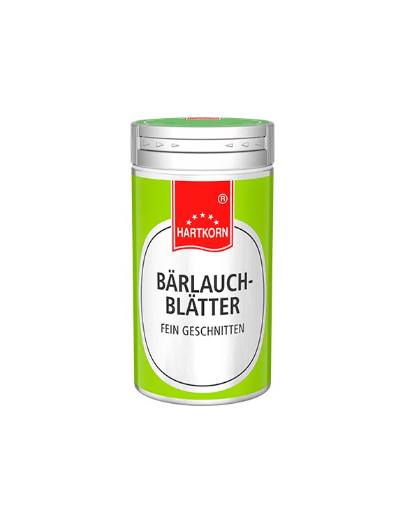Bärlauchblätter fein geschnitten, Gewürzstreuer