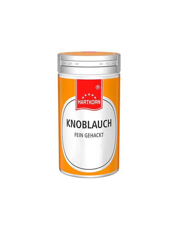 Knoblauch fein gehackt, Gewürzstreuer