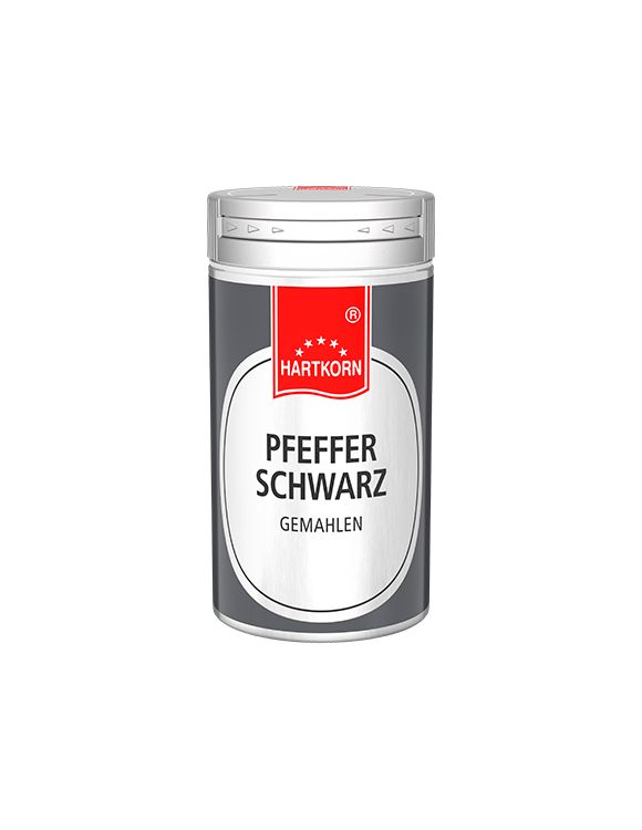 Pfeffer schwarz gemahlen, Gewürzstreuer