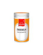 Zwiebeln fein geschnitten, Gewürzstreuer