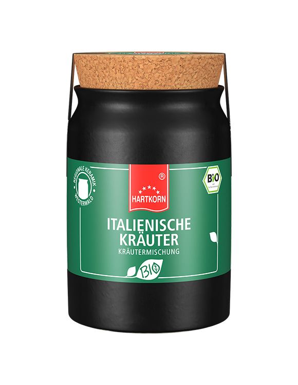 Bio Italienische Kräuter gerebelt Kräutermischung, Keramiktöpfchen