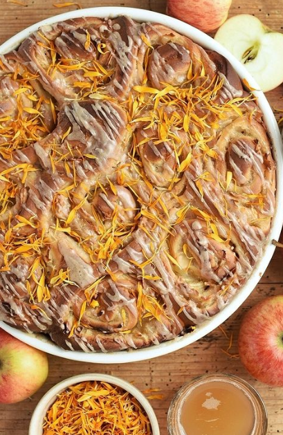 Apfel-Hefeschnecken