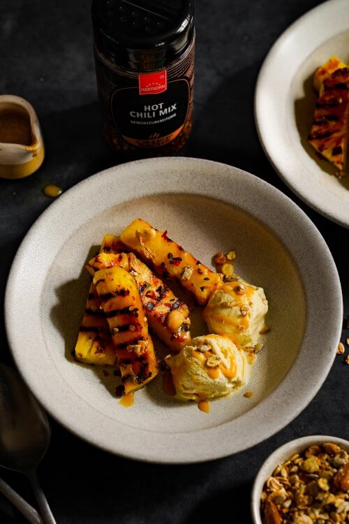 Gegrillte Ananas mit Chili