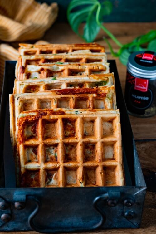 Jalapeño-Käse-Waffeln