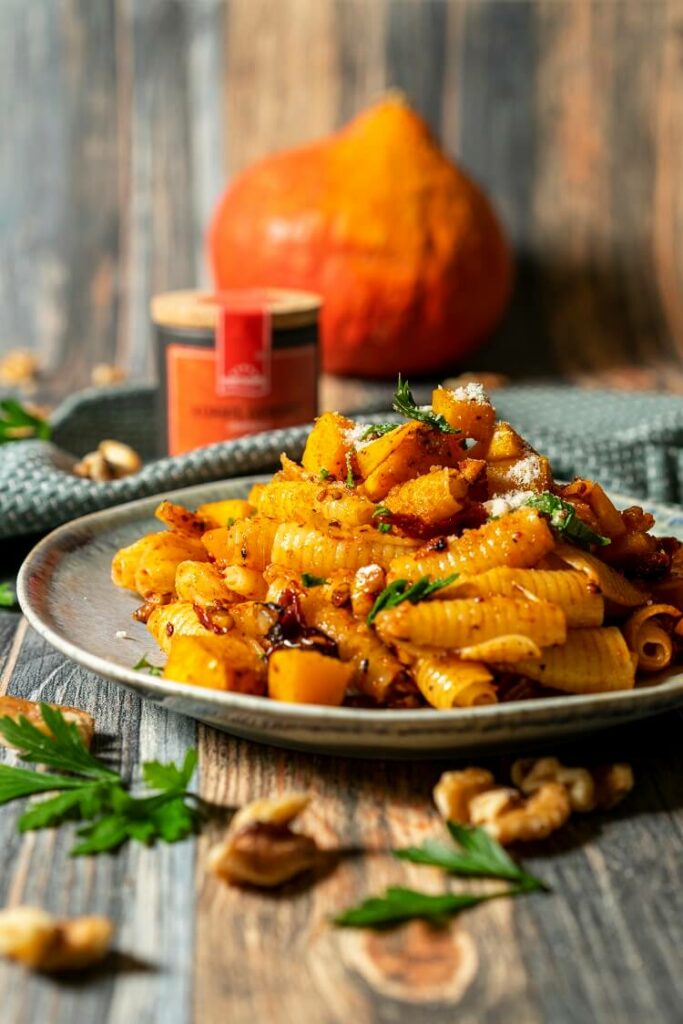 Schnelle Kürbis-Pasta