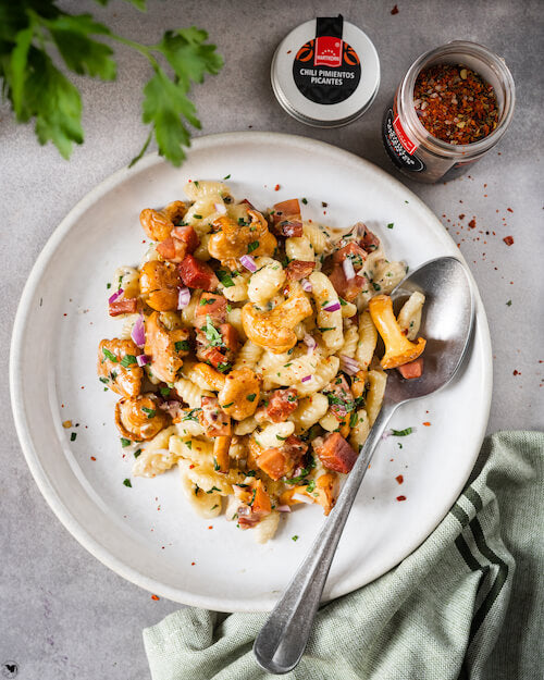 Pasta mit Pfifferlingen