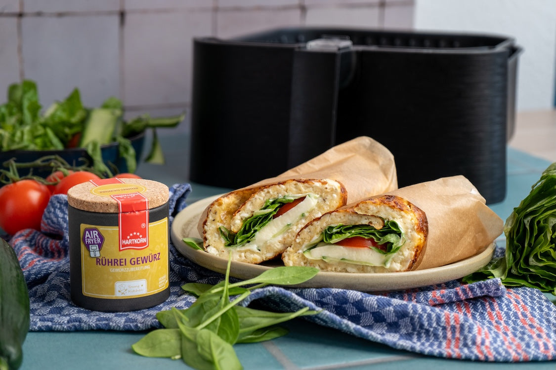Protein-Wrap aus der Heißluftfritteuse