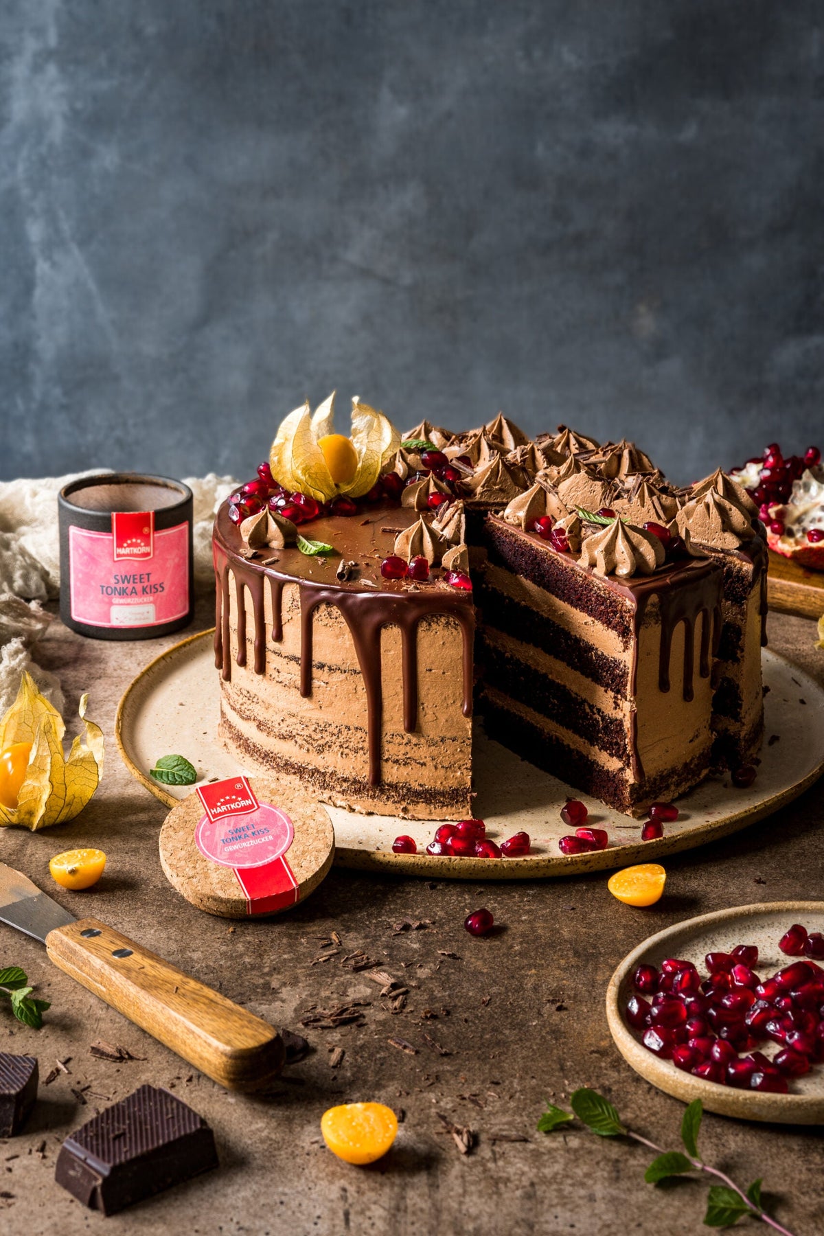 Schokoladentorte mit Chocolate Drip