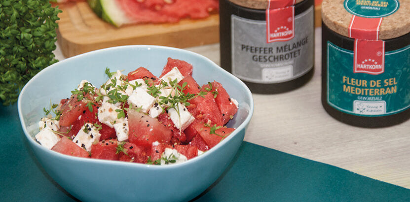 Wassermelonen-Salat mit Feta