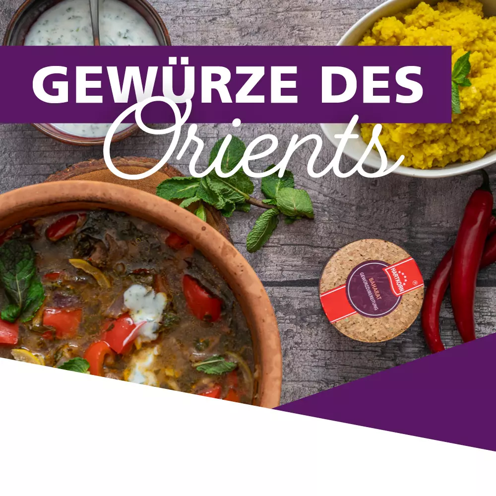 Gew&uuml;rze des Orients &ndash; Orientalische K&uuml;che mit Couscous, Chili, Zitrone und Hartkorn Baharat Gew&uuml;rz