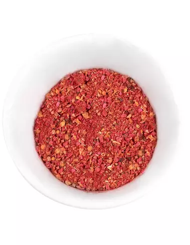 Beet salad dressing presentation