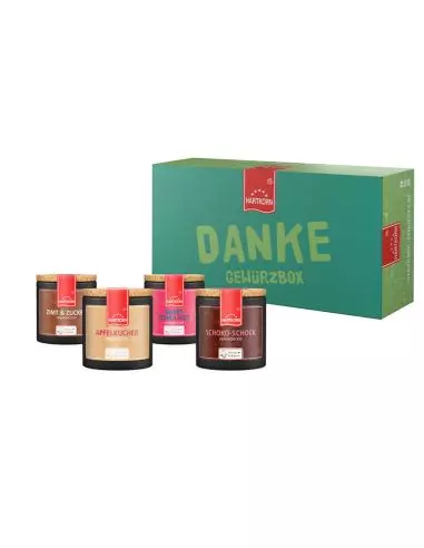 Danke Gewürzbox (4-teilig) - Süße Verführung