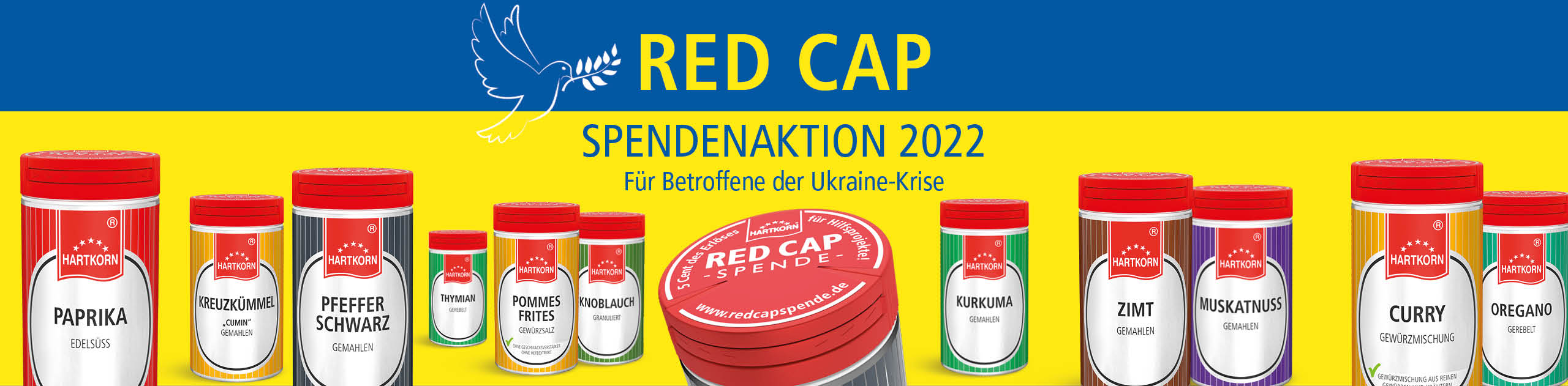 Hartkorn Header Red Cap Spendenaktion - Betroffene der Ukraine-Krise